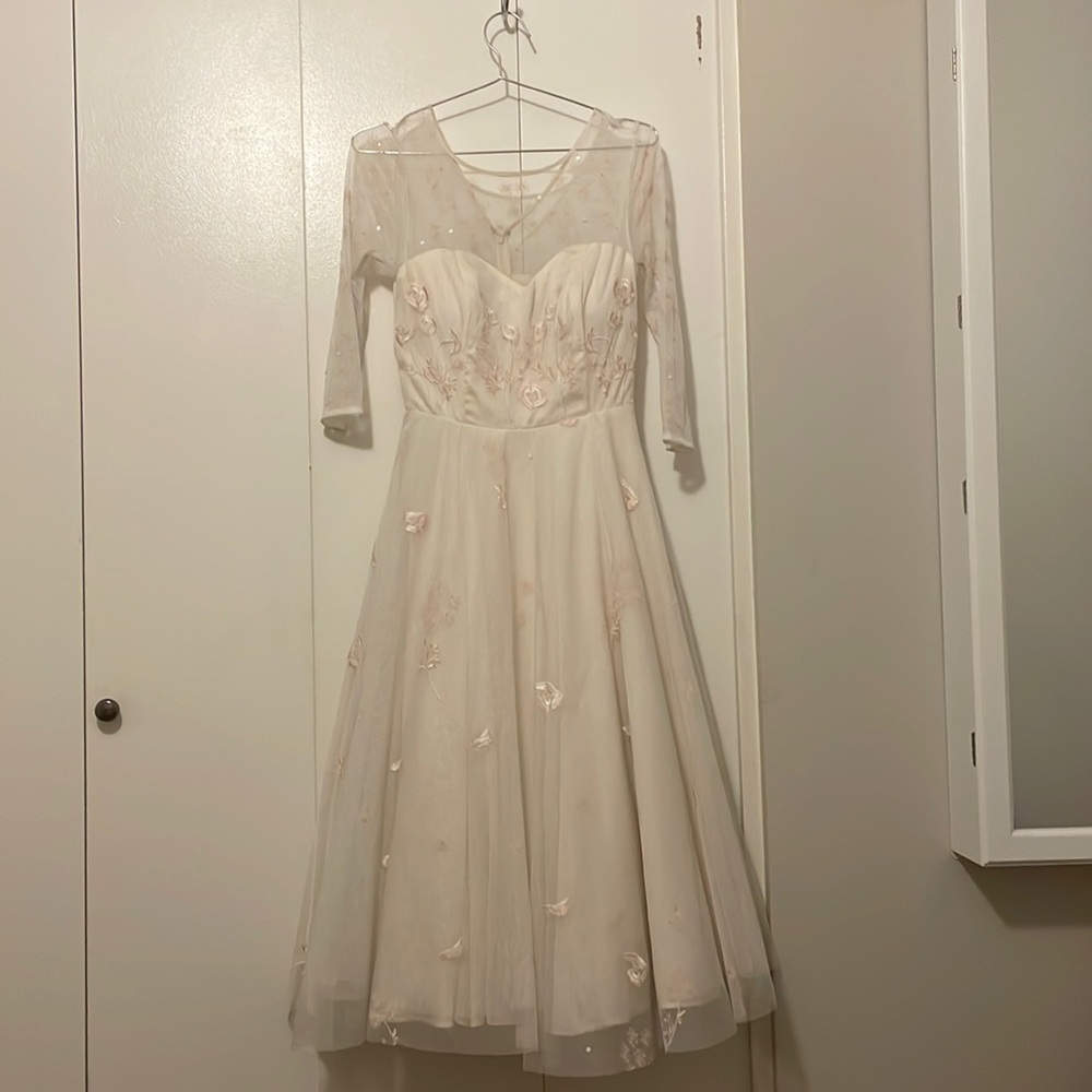 White and Pink Dress